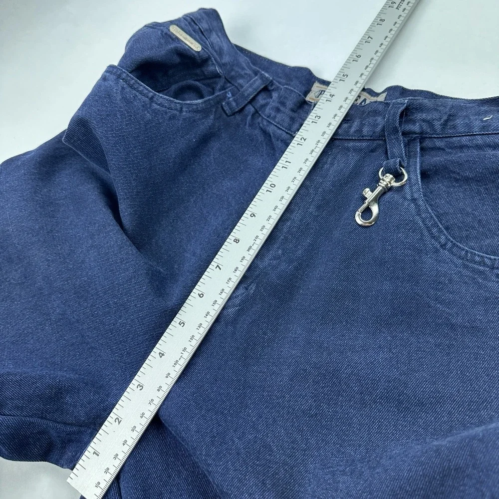 Pure Gear Cargo Jeans Mens 29 Dark Wash Blue‎ Vintage 90s Baggy Utility Denim